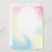 Invitation Anniversaire rose (Dos)