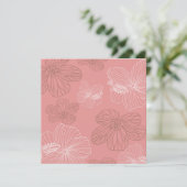 Invitation Anniversaire rose (Debout devant)