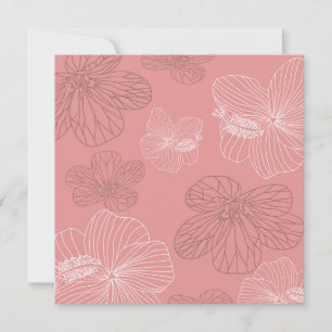 Invitation Anniversaire rose