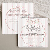 Invitation Anniversaire rose coquette