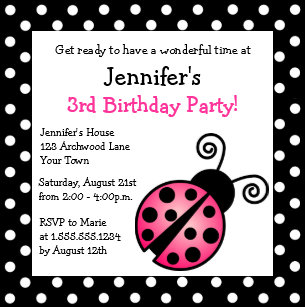 Invitations Faire Part Cartes Anniversaire Coccinelle Zazzle Be