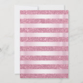 Invitation Anniversaire rose Floral Quinceañera (Dos)