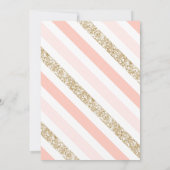 Invitation Anniversaire rose licorne fille (Dos)