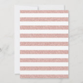 Invitation Anniversaire rose Or Anniversaire moderne Grandes  (Dos)