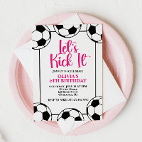 Anniversaire rose soccer