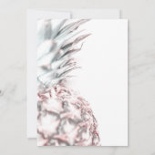 Invitation Anniversaire rose Tropical Ananas Sweet 16 (Dos)