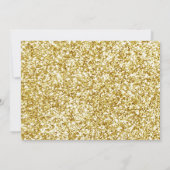 Invitation Anniversaire rose tropical de fille d'or de partie (Dos)