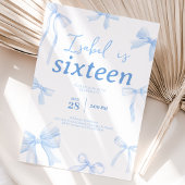 Invitation Anniversaire Ruban Bleu