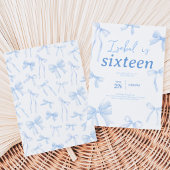Invitation Anniversaire Ruban Bleu