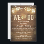 Invitation Anniversaire Rustic Vow Renouvellement<br><div class="desc">♥ Une invitation ludique et rustique pour célébrer votre anniversaire.</div>