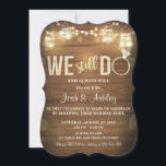 Invitation Anniversaire Rustic Vow Renouvellement<br><div class="desc">♥ Une invitation ludique et rustique pour célébrer votre anniversaire.</div>