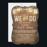 Invitation Anniversaire Rustic Vow Renouvellement<br><div class="desc">♥ Une invitation ludique et rustique pour célébrer votre anniversaire.</div>