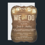 Invitation Anniversaire Rustic Vow Renouvellement<br><div class="desc">♥ Une invitation ludique et rustique pour célébrer votre anniversaire.</div>