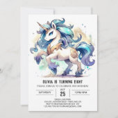 Invitation Anniversaire Rustique Custom Horse (Devant)