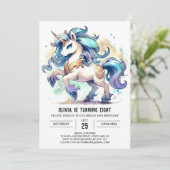 Invitation Anniversaire Rustique Custom Horse (Debout devant)