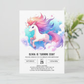 Invitation Anniversaire Rustique Custom Horse (Debout devant)