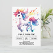 Invitation Anniversaire Rustique de Cheval Enfants (Debout devant)