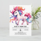 Invitation Anniversaire Rustique de Cheval Enfants (Debout devant)