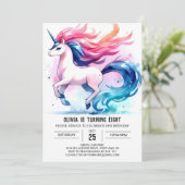 Invitation Anniversaire Rustique Editable Horse (Debout devant)