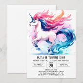 Invitation Anniversaire Rustique Editable Horse (Devant / Derrière)