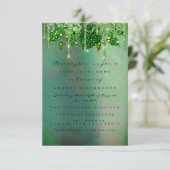 Invitation Anniversaire Rustique Woodland Rose Green Drifs Fe (Debout devant)