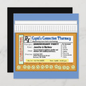 Invitation Anniversaire RX pour le plaisir (Devant / Derrière)