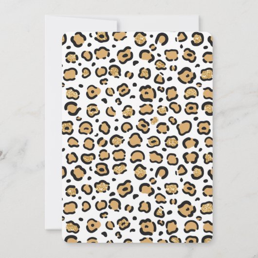 Invitation anniversaire Safari modifiable (Dos)