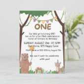 Invitation Anniversaire sauvage Attente : 1 an d'invitation (Debout devant)