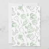 Invitation Anniversaire sauvage Attente : 1 an d'invitation (Dos)