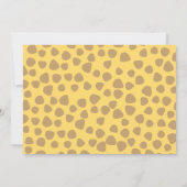 Invitation Anniversaire sauvage de photo d'animaux mignons de (Dos)