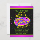 Invitation Anniversaire seize ans (Devant)