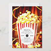 Invitation Anniversaire simple de Popcorn Boho (Devant)