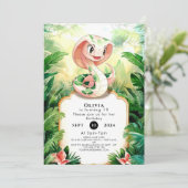 Invitation Anniversaire simple du serpent de Cobra (Debout devant)