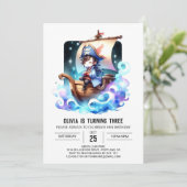 Invitation Anniversaire simple enchanté (Debout devant)
