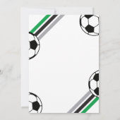 Invitation Anniversaire Soccer Faisons-le Vert (Dos)
