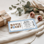 Invitation Anniversaire Soirée Cinéma Style Billet