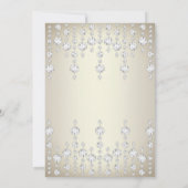 Invitation Anniversaire Soirée Plutôt Cristal Argent Sepia Di (Dos)