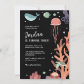 Invitation Anniversaire sous la mer (Devant)