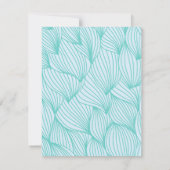 Invitation Anniversaire sous la mer | Aquarelle de créatures  (Dos)