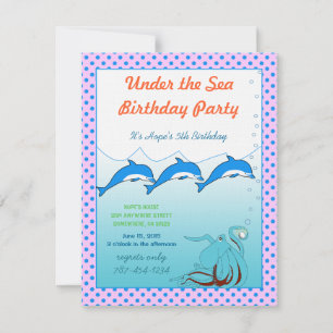 Invitation Anniversaire Sous l'Océan