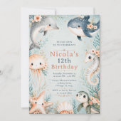 Invitation Anniversaire sous-marin (Devant)