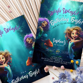 Invitation Anniversaire Sous-Marin Bash Appelant Toutes Les S