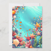 Invitation Anniversaire sous-marine (Dos)