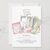 Invitation Anniversaire spa, N'importe quel âge, Anniversaire (Devant)