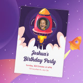 Invitation Anniversaire Space Rocket