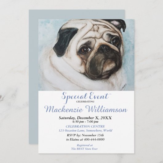 INVITATION ANNIVERSAIRE SPÉCIAL (Devant / Derrière)