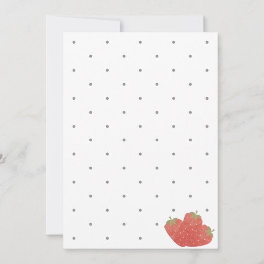 Invitation Anniversaire Strawberry Deux (Dos)