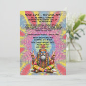 Invitation Anniversaire super de Hippie Guru (Debout devant)