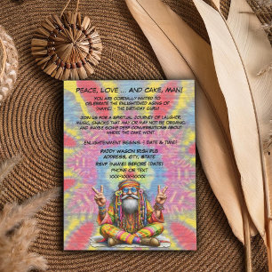 Invitation Anniversaire super de Hippie Guru