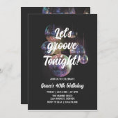 Invitation Anniversaire super Retro (Devant / Derrière)